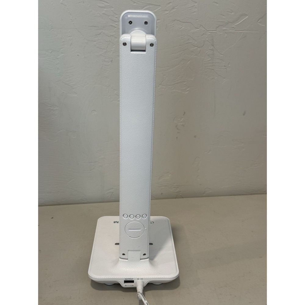 LED Desk Lamp with Smart Features Clock Alarm Date Temper Qi Charging Station - Picture 12 of 12